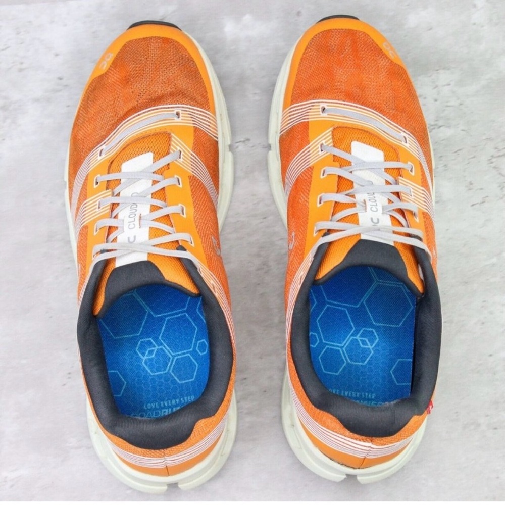 On Cloudgo Men's Size 12 US Turmeric Orange Athletic Sneakers Shoes 55-98631